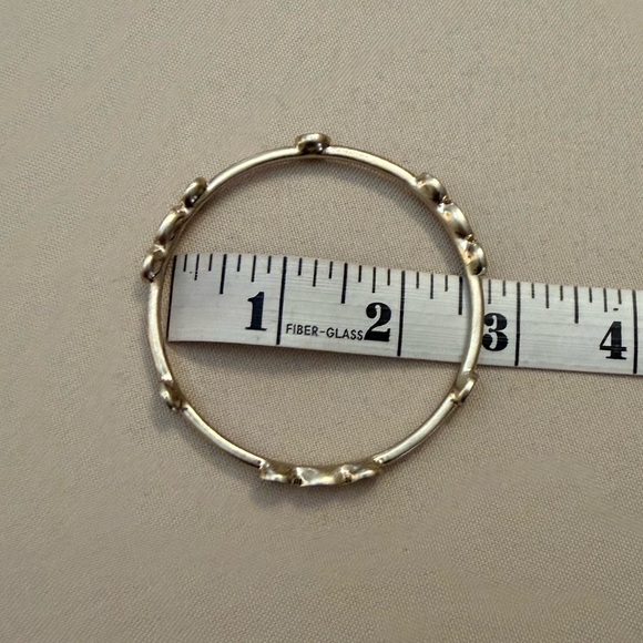 Silver Color Bangle Bracelet Set - Picture 6 of 7